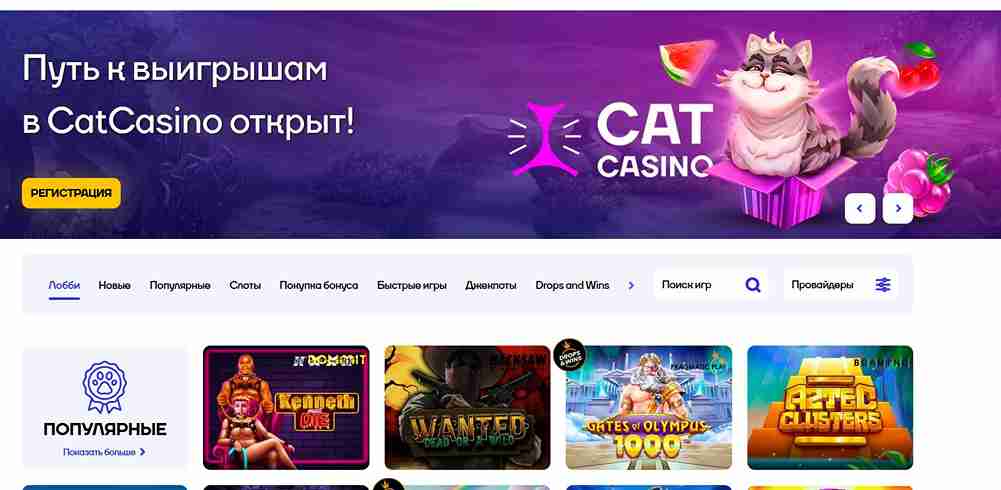 Актуальний бездепозитний бонус Cat casino
